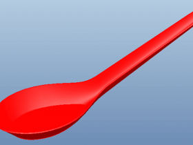 Proe创建一把勺子，超简单！