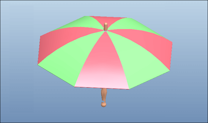 Proe三维建模（4）：雨伞