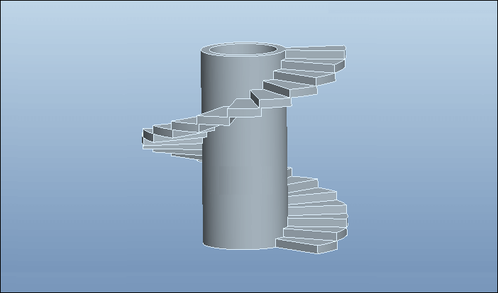 Proe三维建模（5）：尺寸阵列之旋转楼梯