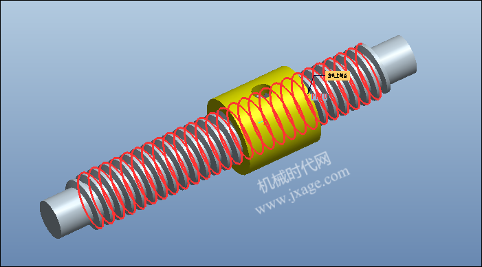 Proe螺旋机构仿真