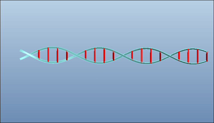 Proe三维建模（14）：DNA模型
