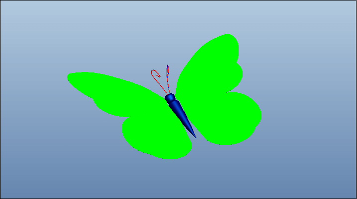 Proe模拟蝴蝶飞行，来点文艺范！