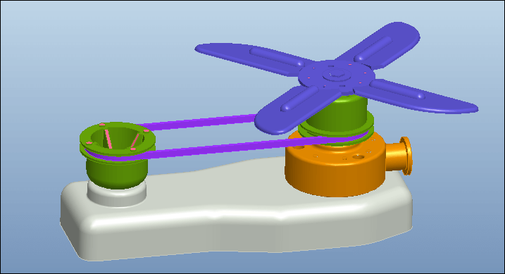 Proe有趣的皮带轮仿真