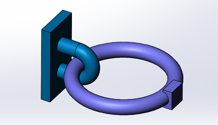 SolidWorks Simulation 有限元分析实例练习（10）：带接触的装配体分析