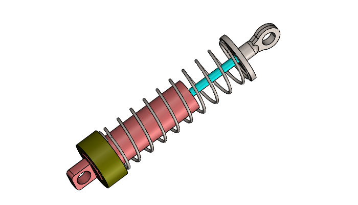 SolidWorks Simulation 有限元分析实例练习（14）：带有弹簧接头的分析