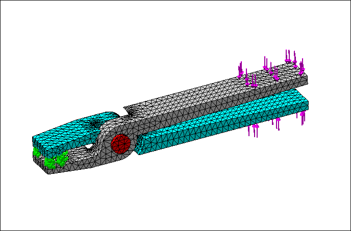 SolidWorks Simulation 有限元分析实例练习（12）：虎钳受力分析(2)