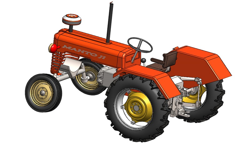 Solidworks拖拉机模型下载