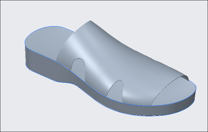 Creo曲面如何构线(2)：拖鞋建模