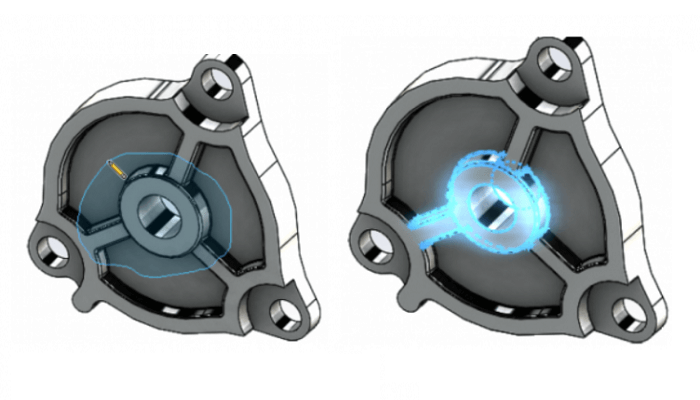 SOLIDWORKS选择技巧：在几何体上选择