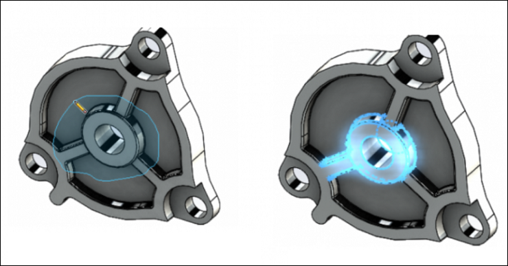 SOLIDWORKS选择技巧：在几何体上选择