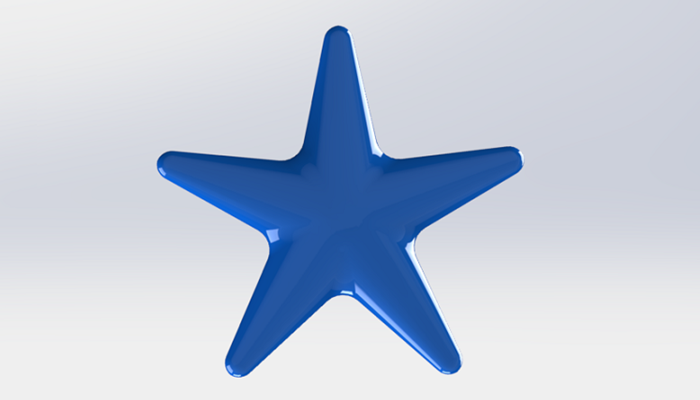 SolidWorks建模练习（26）：五角星