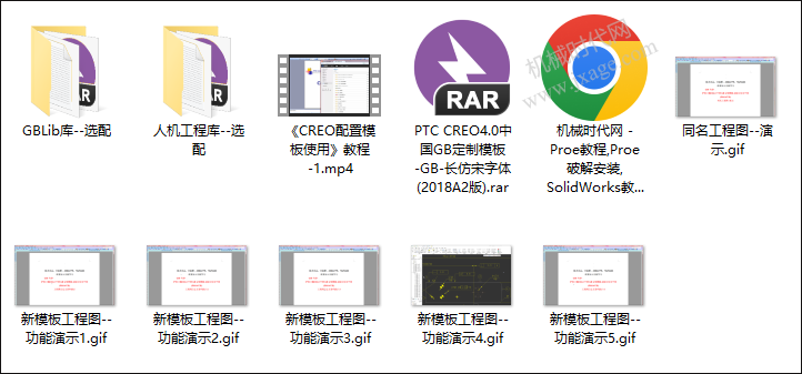 Creo4.0国标定制模板下载