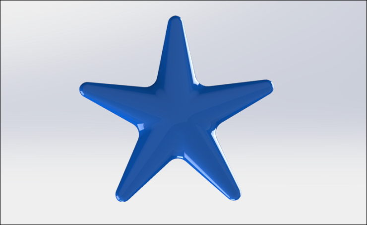SolidWorks建模练习（26）：五角星