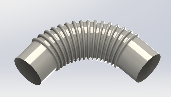 SolidWorks建模练习（31）：创建波纹管