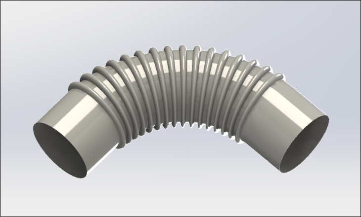 SolidWorks建模练习（31）：创建波纹管