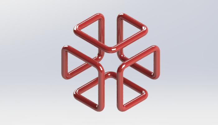 SolidWorks建模练习（43）：正方体管道