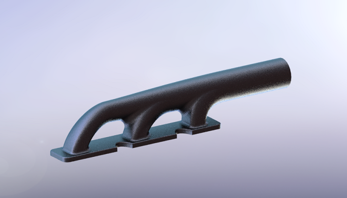 SolidWorks建模练习（39）：发动机排气管