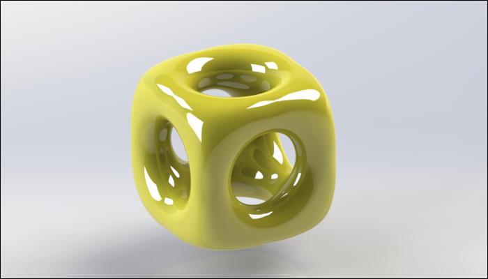 SolidWorks建模练习（41）：立方体环