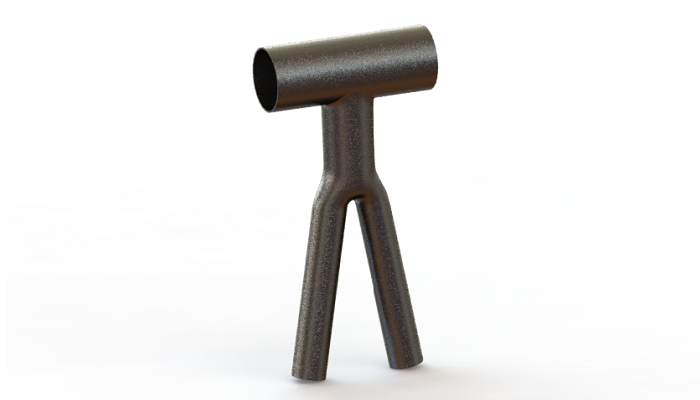 SolidWorks建模练习（76）：Y型三通