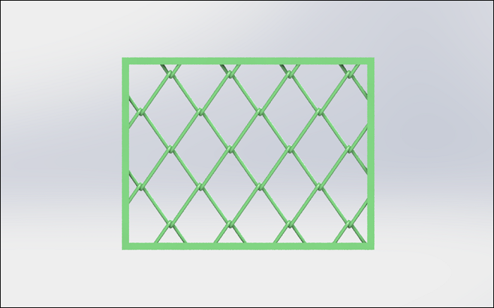 SolidWorks建模练习（63）：铁丝网