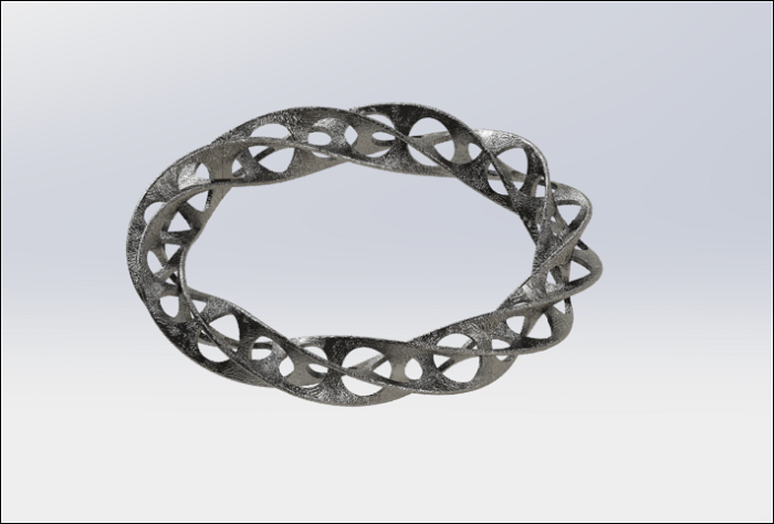 SolidWorks建模练习（74）：交错手环