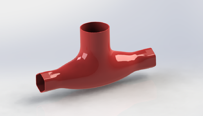 SolidWorks建模练习（84）：三通管