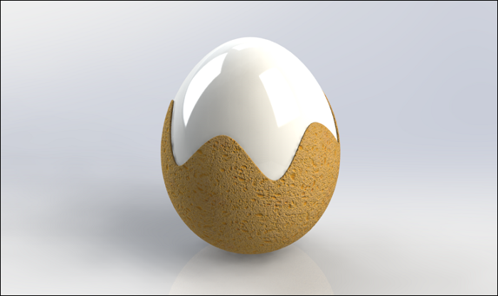SolidWorks建模练习（91）：鸡蛋