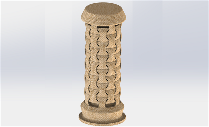 SolidWorks建模练习（109）：圆柱形装饰物