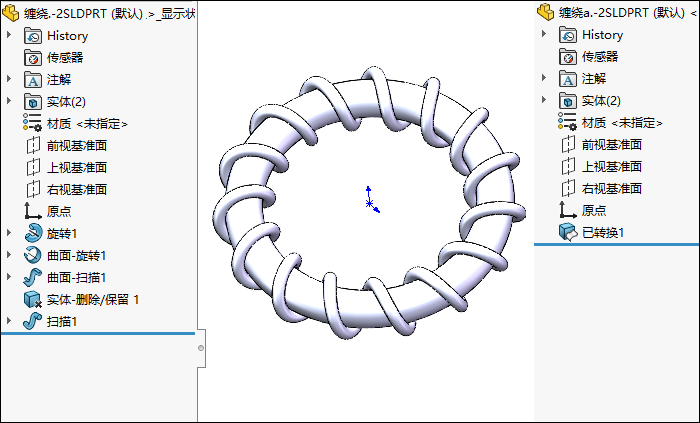 SOLIDWORKS如何一步删除所有零件特征？