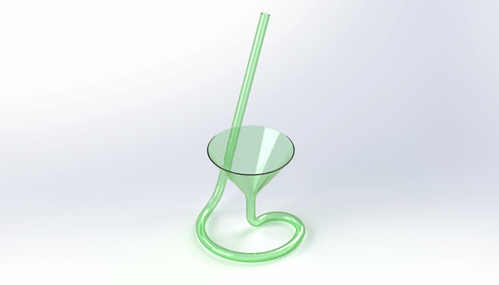 SolidWorks建模练习（116）：吸管